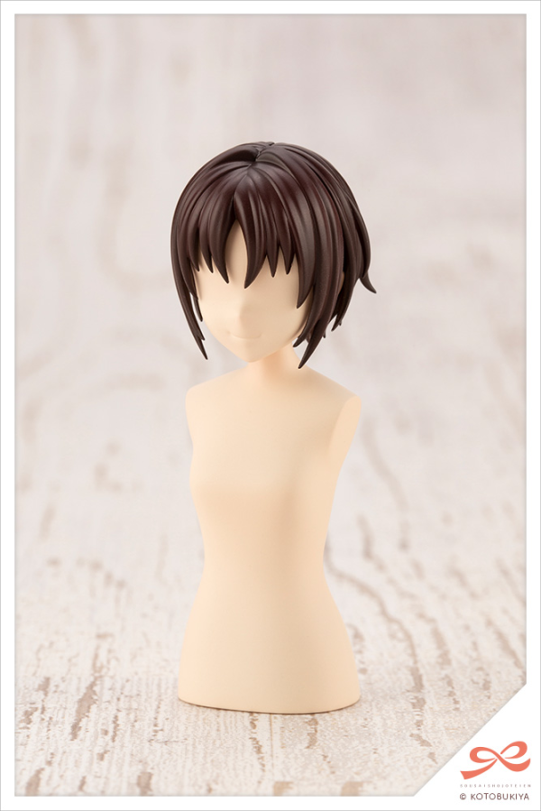 KOTOBUKIYA AFTER SCHOOL SHORT WIG TYPE: A [WHITE & CHOCOLATE BROWN] | 190526034327