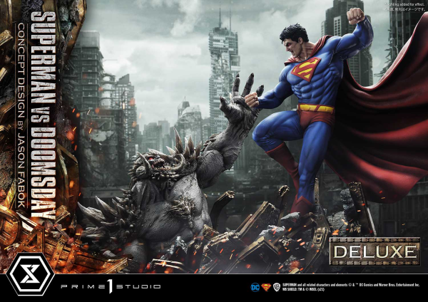 Prime 1 Studio Ultimate Museum Masterline Superman (Comics) Superman VS Doomsday (Concept By Jason Fabok) Deluxe Version(4580708034164)(4580708034164)