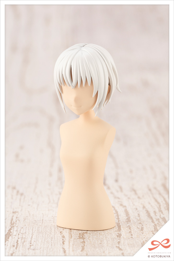 KOTOBUKIYA AFTER SCHOOL SHORT WIG TYPE: A [WHITE & CHOCOLATE BROWN]