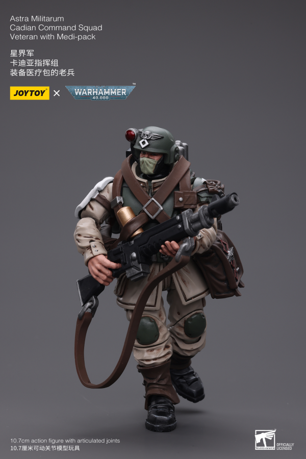 Joy Toy Astra Militarum Cadian Command Squad Veteran with Medi-pack