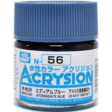 Mr Hobby Acrysion N56 - Intermediate Blue (Semi-Gloss/Aircraft)