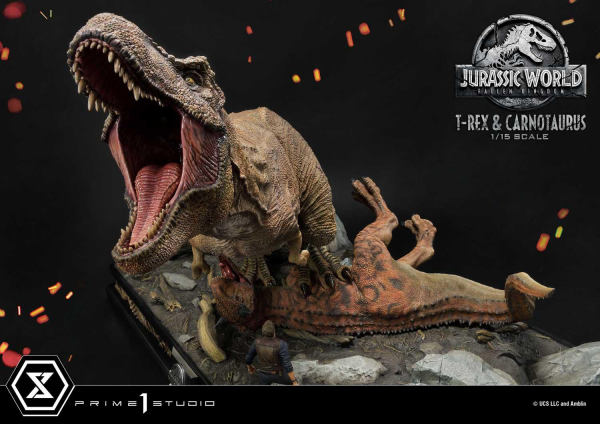 Prime 1 Studio Legacy Museum Collection Jurassic World: Fallen Kingdom (Film) Tyrannosaurus-Rex & Carnotaurus 1/15 scale Deluxe Version | 4580708034874