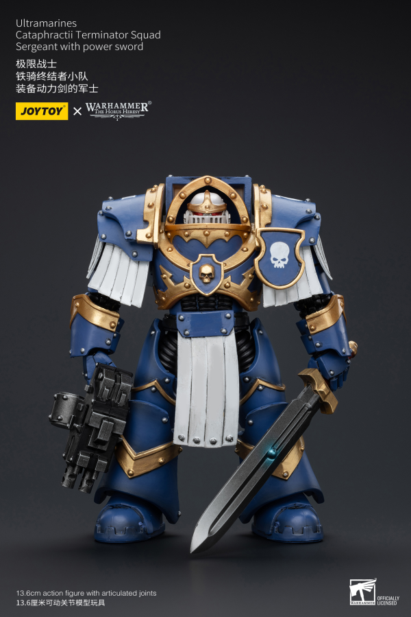 Joy Toy Ultramarines Cataphractii Terminator Squad Sergeant with Power Sword(6973130376953)(6973130376953)