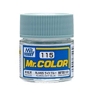 Mr Hobby Mr. Color 115 - RLM65 Light Blue (Semi-Gloss/Aircraft)