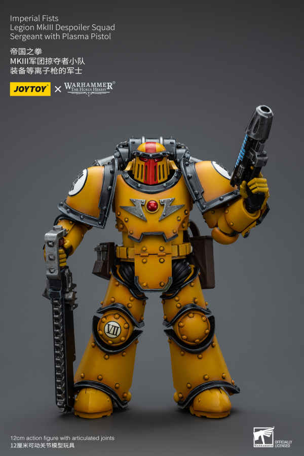 Joy Toy Imperial Fists Legion MkIII Despoiler Squad Sergeant with Plasma Pistol