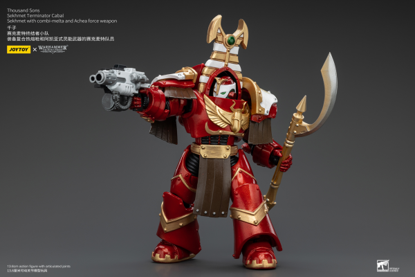 Joy Toy Thousand Sons Sekhmet Terminator Cabal Sekhmet With Combi-Melta And Achea Force Weapon(6973130378605)(6973130378605)