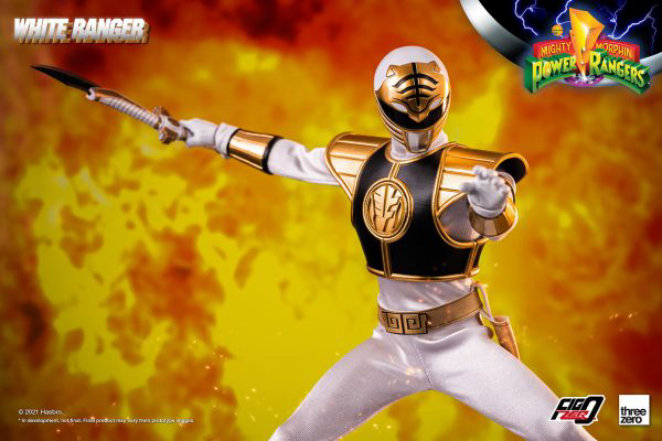 Three Zero Mighty Morphin Power Rangers - FigZero 1/6 White Ranger