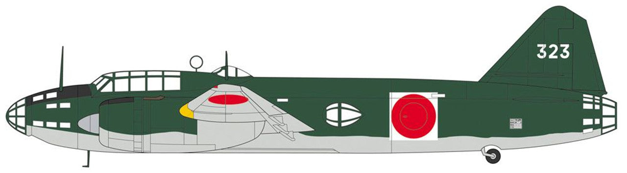 Hasegawa 1/72 Mitsubishi G4M1 TYPE 1 ATTACK BOMBER (BETTY) MODEL 11 RABAUL Front Line Inspection w/FIGURE