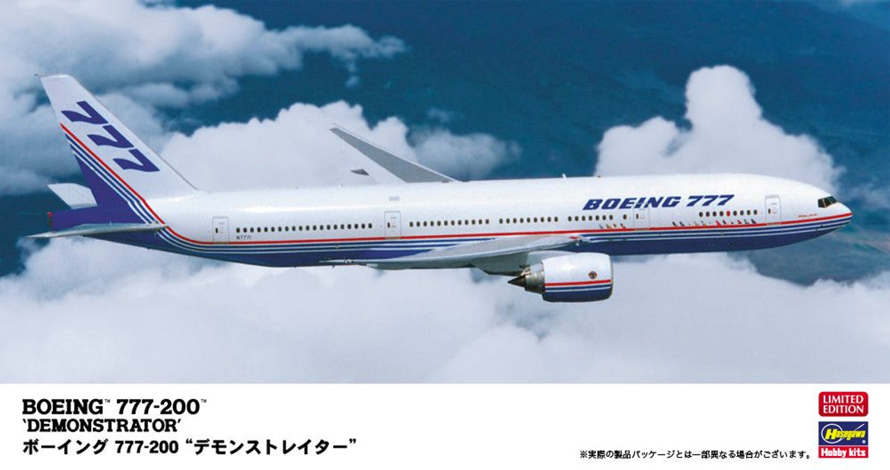 Hasegawa 1/200  BOEING 777-200 "DEMONSTRATOR"