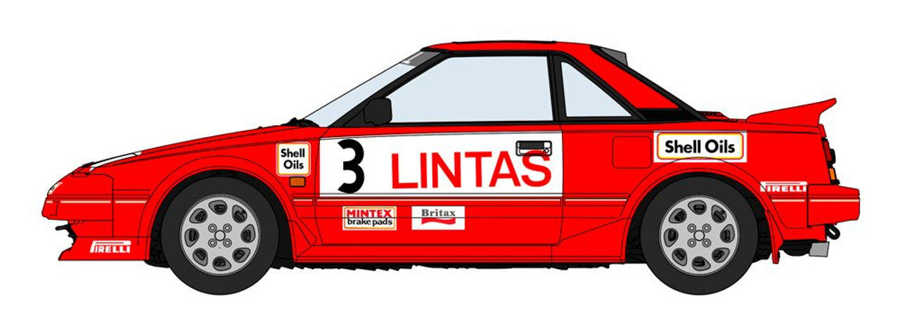 Hasegawa 1/24 TOYOTA MR2 (AW11) LATE VERSION 1986 RALLY SPRINT WINNER