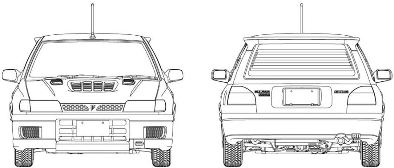 Hasegawa [HC47] 1:24 NISSAN PULSAR (RNN14) GTI-R(4967834211476)