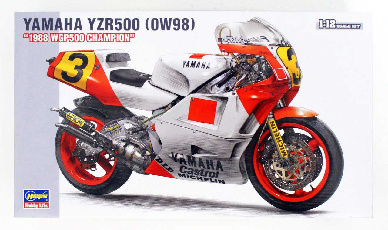 Hasegawa [BK3] 1:12 YAMAHA YZR500 (0W98) 1988 WGP500 CHAMPION