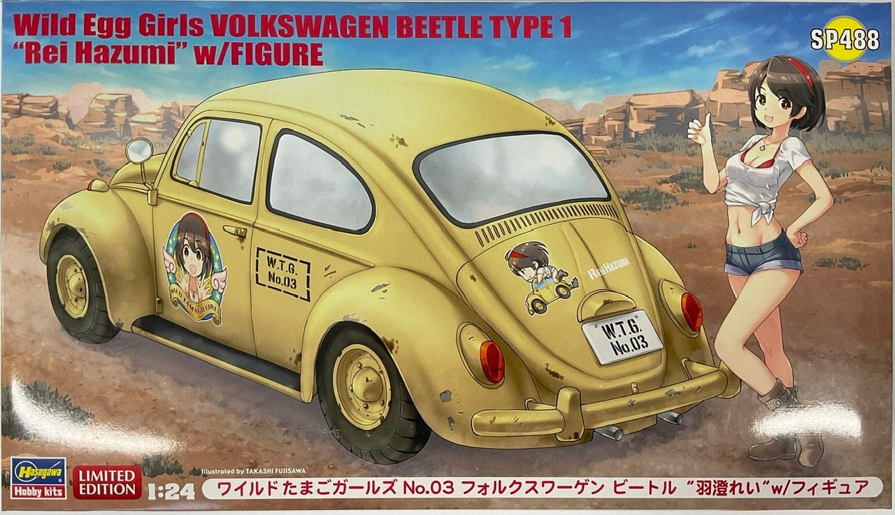 Hasegawa 1/24  Wild Egg Girls VOLKSWAGEN BEETLE TYPE 1 “Rei Hazumi” w/FIGURE