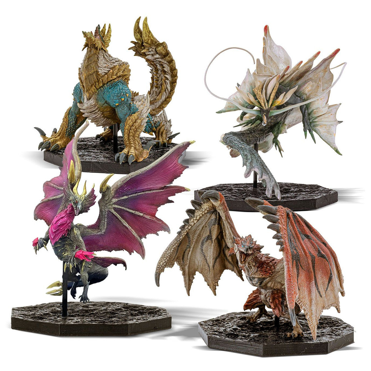 CAPCOM CAPCOM FIGURE BUILDER CUBE MONSTER HUNTER (Rathalos/Zinogre/ Malzeno/Amatsu) (Box of 4)