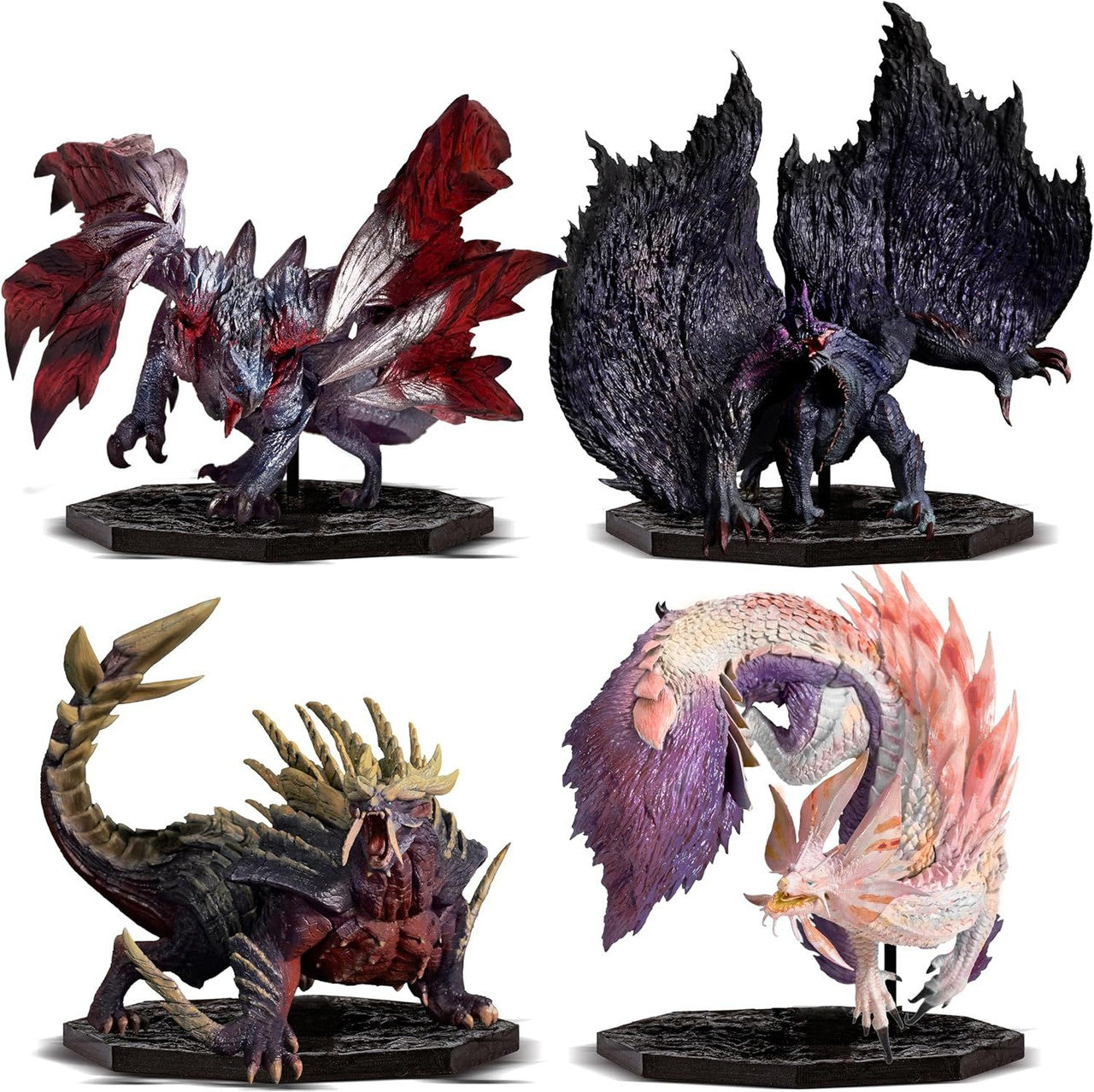 CAPCOM CAPCOM FIGURE BUILDER CUBE MONSTER HUNTER 4pces Box (Gore Magala/Crimson Glow Valstrax/Magnamalo (Enraged)/Mizutsune)