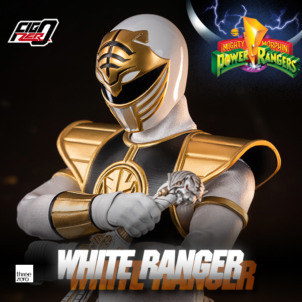 Three Zero Mighty Morphin Power Rangers - FigZero 1/6 White Ranger