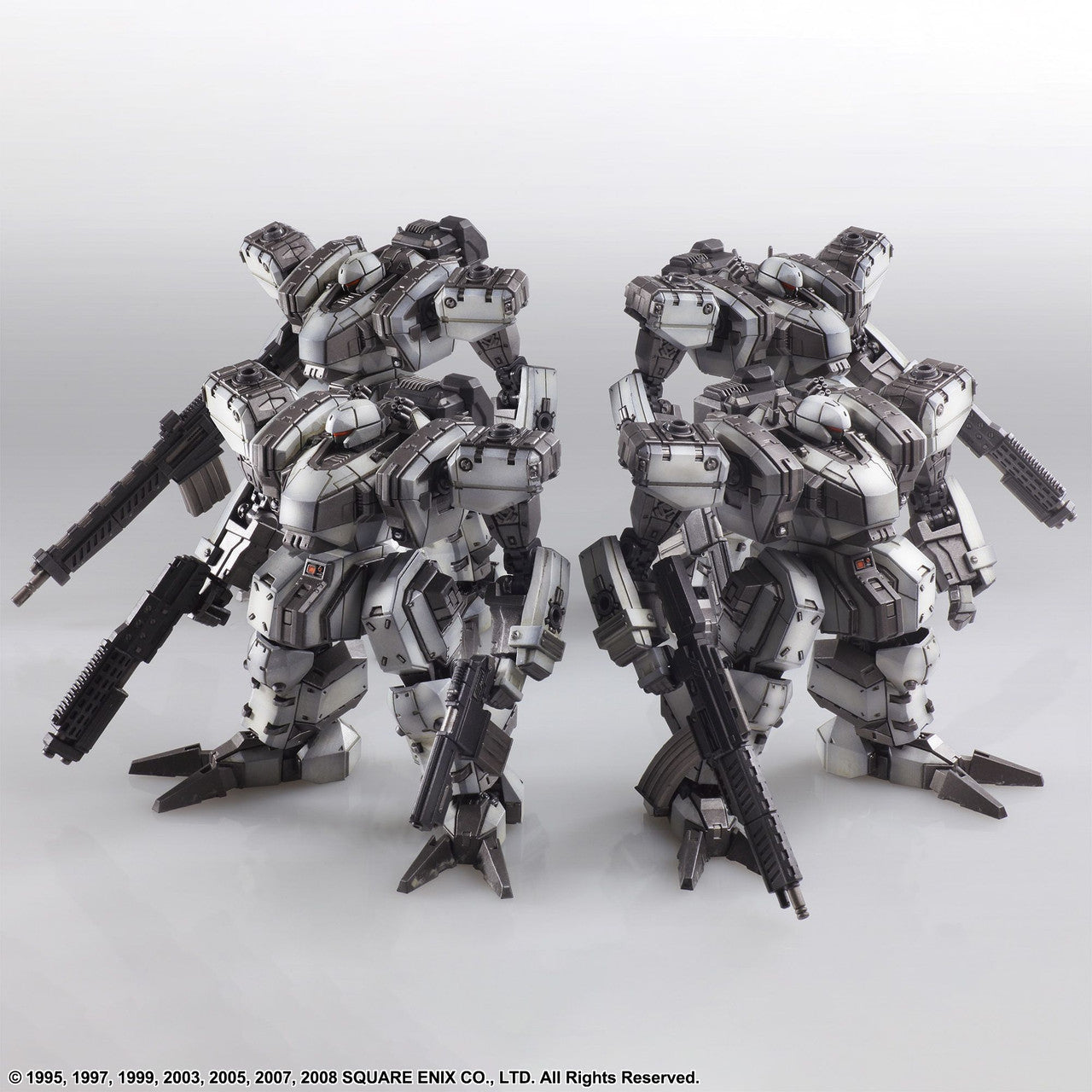 SQUARE ENIX FRONT MISSION STRUCTURE ARTS 1/72 Scale Plastic Model Kit Series Vol 4 ZENITH DV WHITE COLOR VARIANT 4 Unit Set