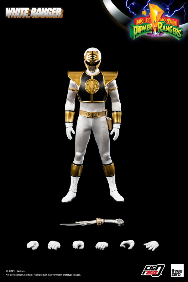 Three Zero Mighty Morphin Power Rangers - FigZero 1/6 White Ranger