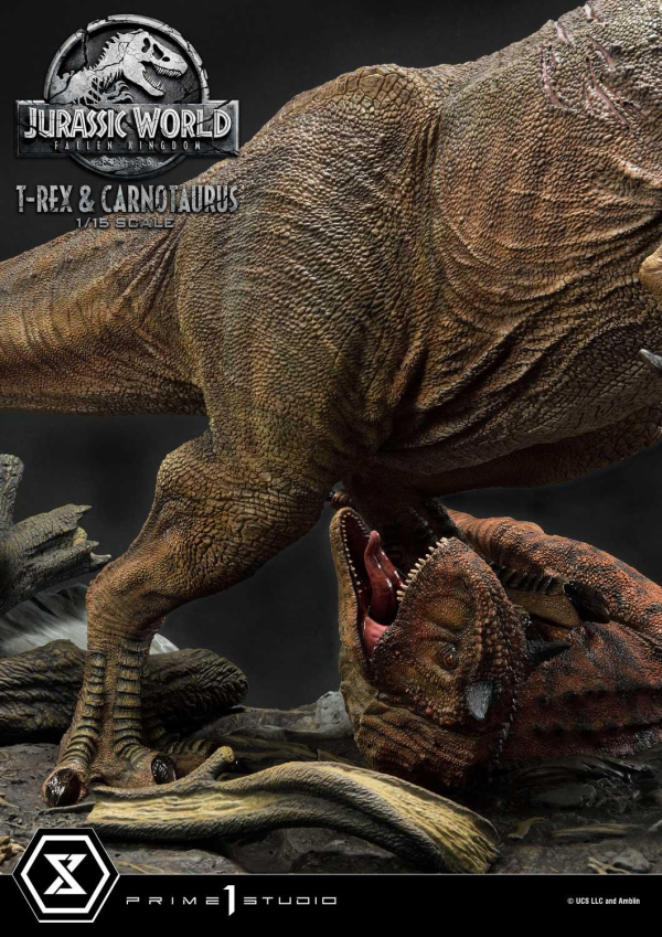 Prime 1 Studio Legacy Museum Collection Jurassic World: Fallen Kingdom (Film) Tyrannosaurus-Rex & Carnotaurus 1/15 scale Deluxe Version | 4580708034874