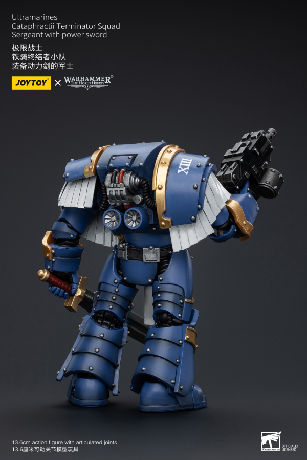 Joy Toy Ultramarines Cataphractii Terminator Squad Sergeant with Power Sword(6973130376953)(6973130376953)