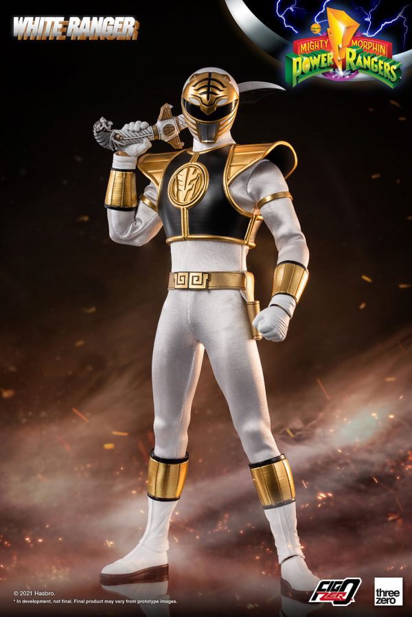 Three Zero Mighty Morphin Power Rangers - FigZero 1/6 White Ranger