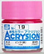 Mr Hobby Acrysion N19 - Pink (Gloss/Primary)