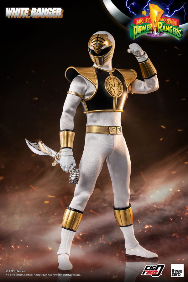 Three Zero Mighty Morphin Power Rangers - FigZero 1/6 White Ranger