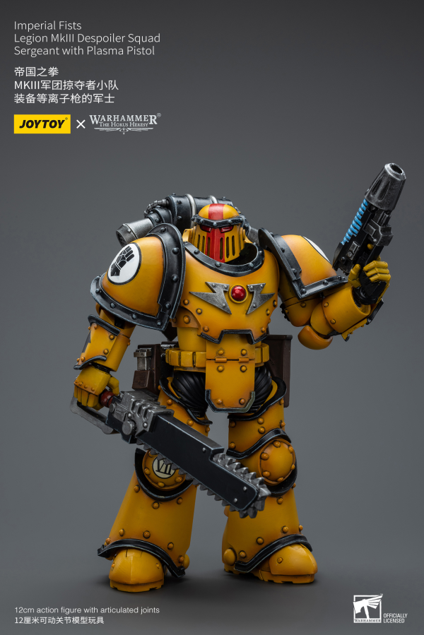 Joy Toy Imperial Fists Legion MkIII Despoiler Squad Sergeant with Plasma Pistol