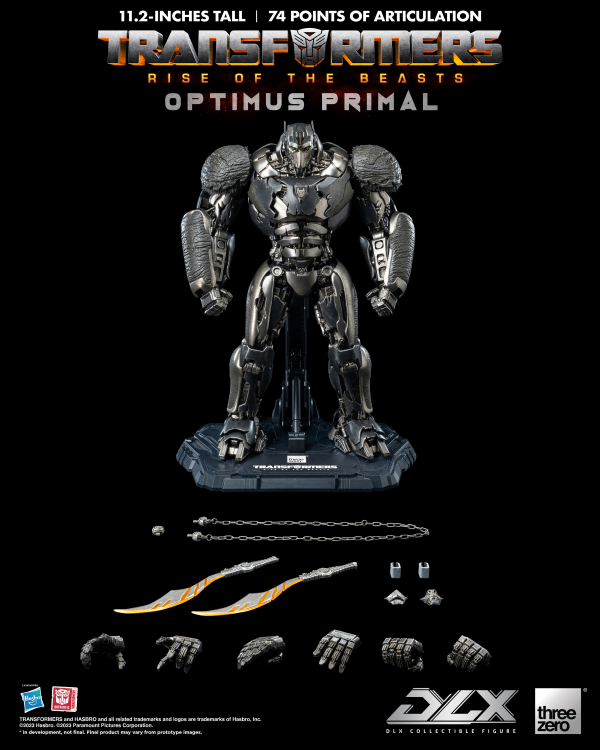 Three Zero Transformers: Rise of the Beasts - DLX Optimus Primal