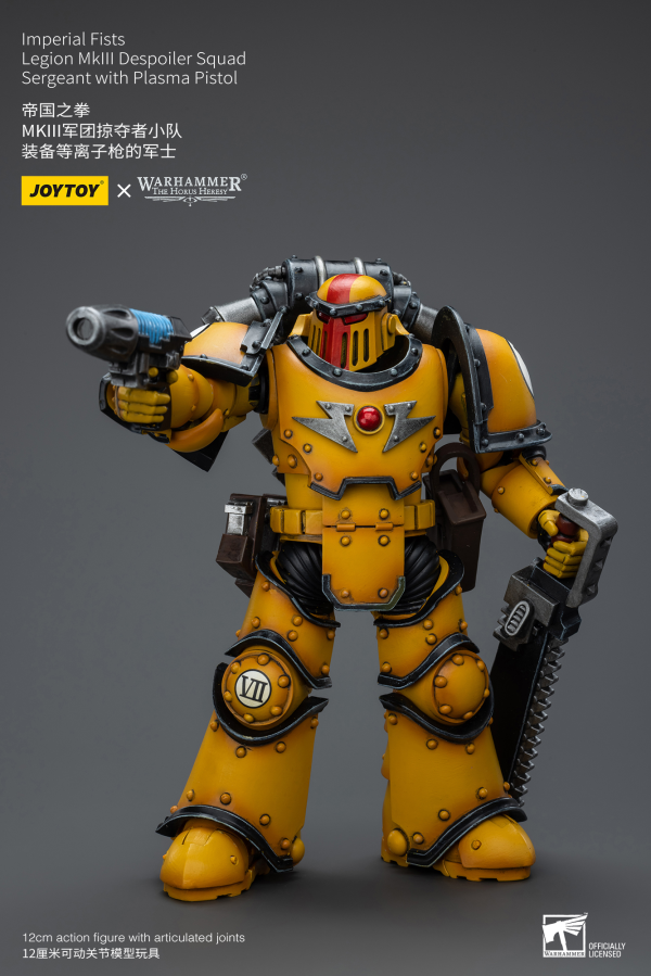 Joy Toy Imperial Fists Legion MkIII Despoiler Squad Sergeant with Plasma Pistol