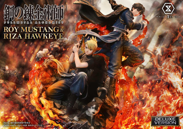 Prime 1 Studio Concept Masterline Fullmetal Alchemist Roy Mustang & Riza Hawkeye DX Bonus Version | 4580708049595