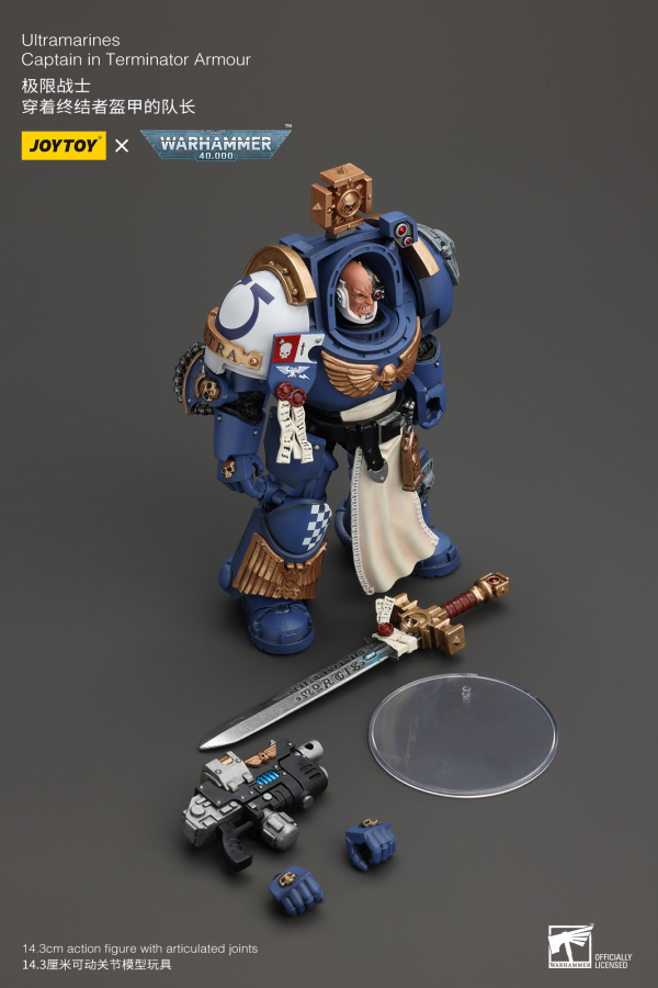 Joy Toy Ultramarines Captain In Terminator Armour(6973130374980)(6973130374980)