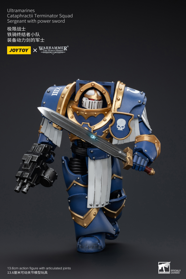 Joy Toy Ultramarines Cataphractii Terminator Squad Sergeant with Power Sword(6973130376953)(6973130376953)