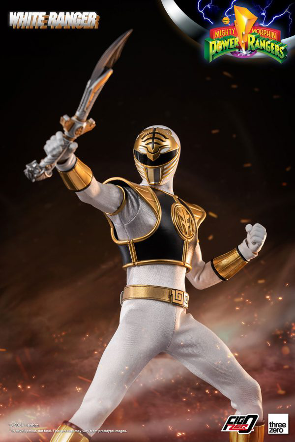 Three Zero Mighty Morphin Power Rangers - FigZero 1/6 White Ranger