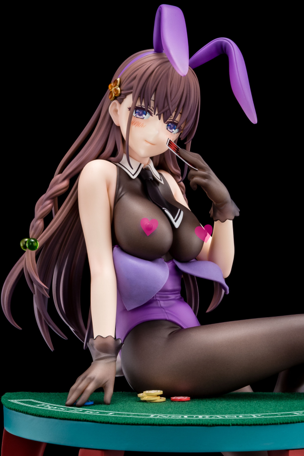 Hakoiri-musume Elfine Phillet wearing flower’s purple bunny costume with Nip Slip Gimmick System | 4570000500184