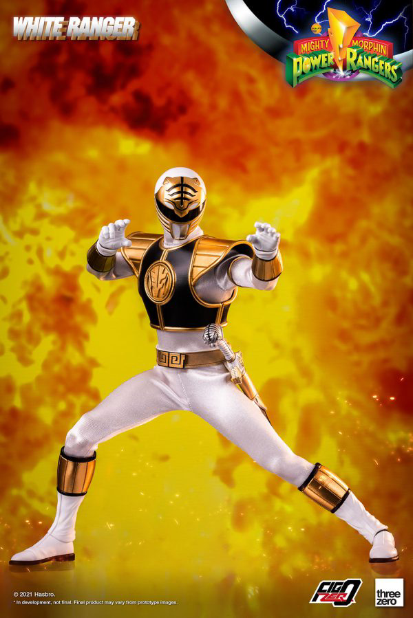 Three Zero Mighty Morphin Power Rangers - FigZero 1/6 White Ranger