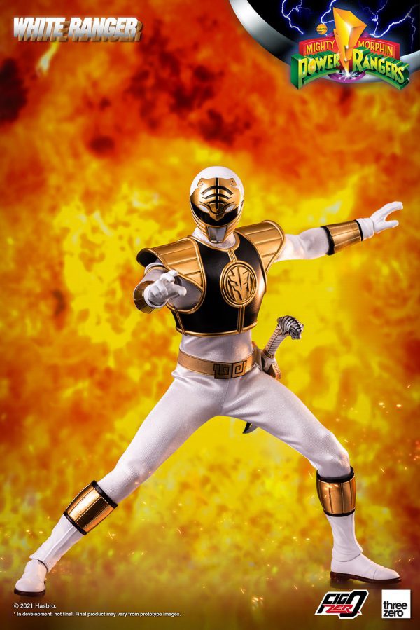 Three Zero Mighty Morphin Power Rangers - FigZero 1/6 White Ranger