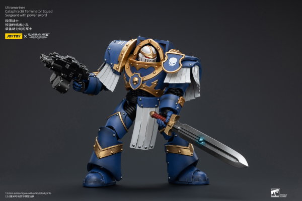 Joy Toy Ultramarines Cataphractii Terminator Squad Sergeant with Power Sword(6973130376953)(6973130376953)