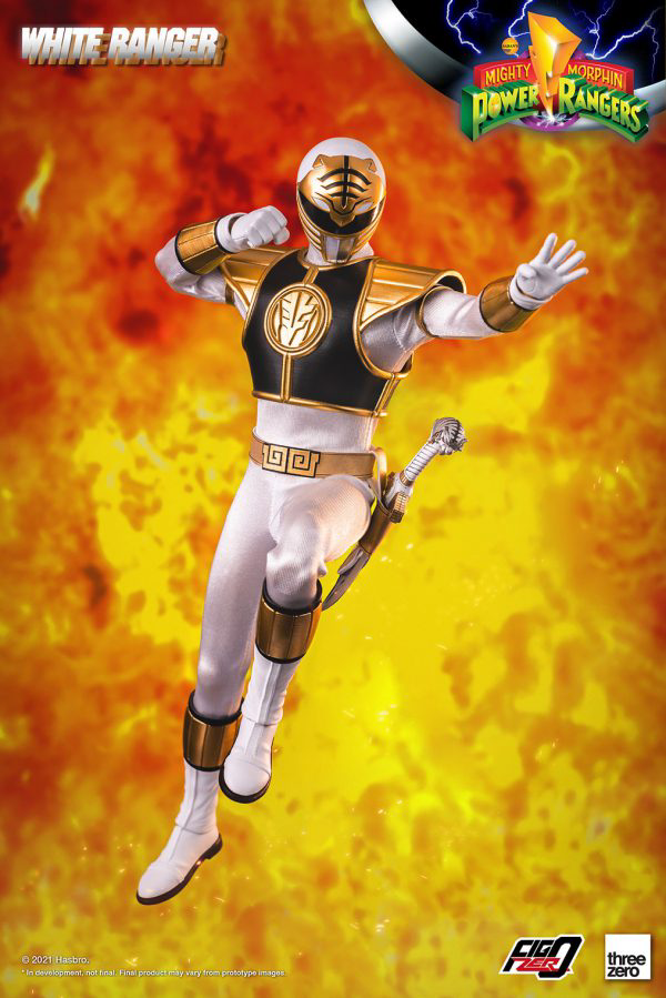 Three Zero Mighty Morphin Power Rangers - FigZero 1/6 White Ranger