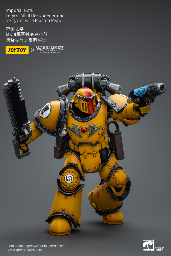 Joy Toy Imperial Fists Legion MkIII Despoiler Squad Sergeant with Plasma Pistol