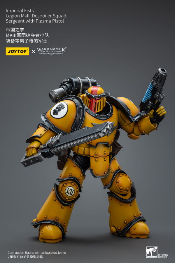 Joy Toy Imperial Fists Legion MkIII Despoiler Squad Sergeant with Plasma Pistol