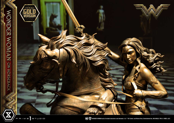 Prime 1 Studio Museum Masterline Wonder Woman (Film) Wonder Woman on HorseBack Gold Version | 4562471909313