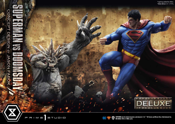 Prime 1 Studio Ultimate Museum Masterline Superman (Comics) Superman VS Doomsday (Concept By Jason Fabok) Deluxe Version(4580708034164)(4580708034164)