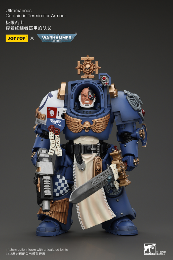 Joy Toy Ultramarines Captain In Terminator Armour(6973130374980)(6973130374980)