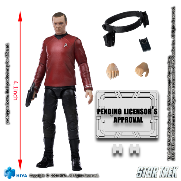 HIYA Toys Exquisite Mini Series 1/18 Scale STAR TREK 2009 Scotty