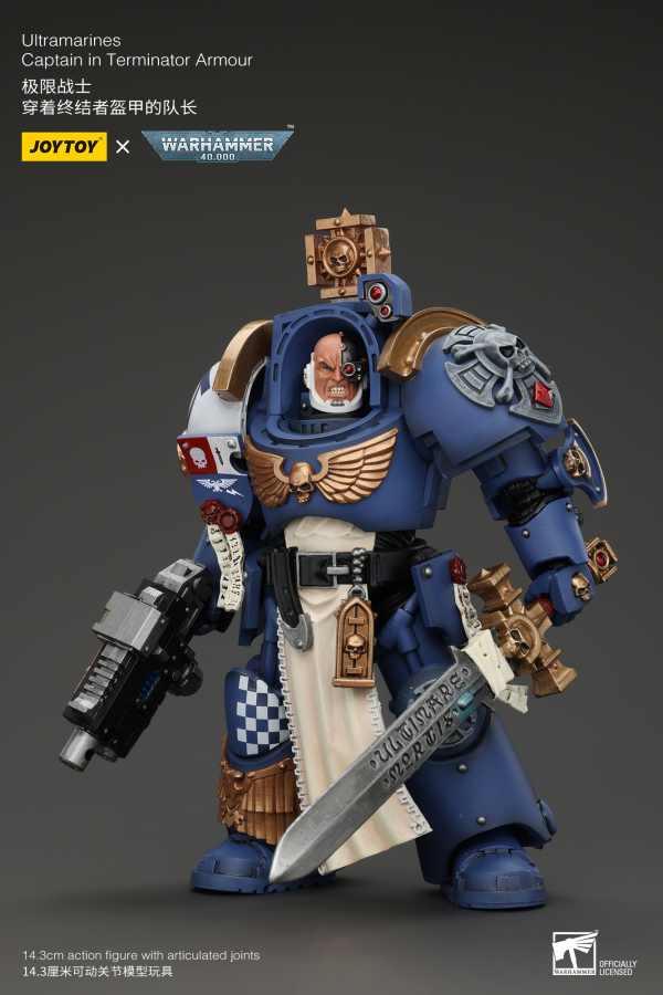 Joy Toy Ultramarines Captain In Terminator Armour(6973130374980)(6973130374980)