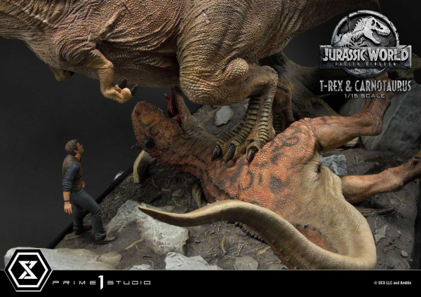 Prime 1 Studio Legacy Museum Collection Jurassic World: Fallen Kingdom (Film) Tyrannosaurus-Rex & Carnotaurus 1/15 scale Deluxe Version | 4580708034874