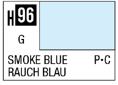 Mr Hobby AQUEOUS HOBBY COLOR - H96 GLOSS SMOKE BLUE (PRIMARY) | 4973028719727