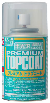 Mr Hobby Mr Premium Top Coat Semi-Gloss