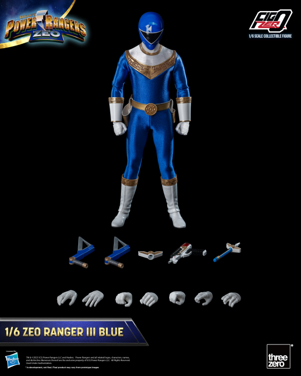 Three Zero Power Rangers Zeo - FigZero 1/6 Zeo Ranger III Blue